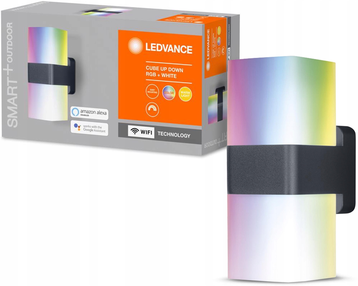 Vonkajšie fasádne svietidlo - LED svietidlo LED 13,5W RGBW SMART + WIFI LEDVANCE