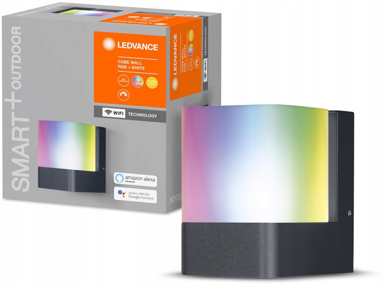 Vonkajšie fasádne svietidlo - LED svietidlo LED 9.5W RGBW SMART + WIFI LEDVANCE