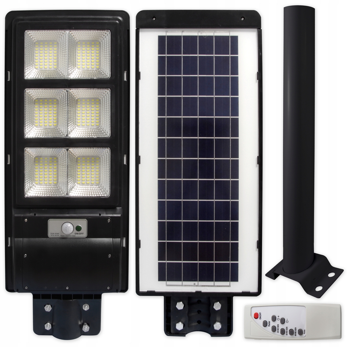 Pouličná LED lampa - LAMP LANTERN LED SOLAR STREET 270W + RUKU