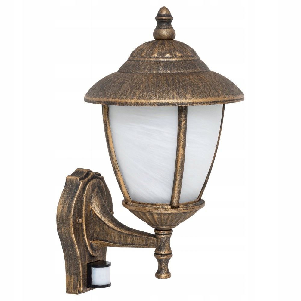 Vonkajšie fasádne svietidlo - Záhradné svietidlo Nástenné lampy St. Goldo Madrid Sensor 7836