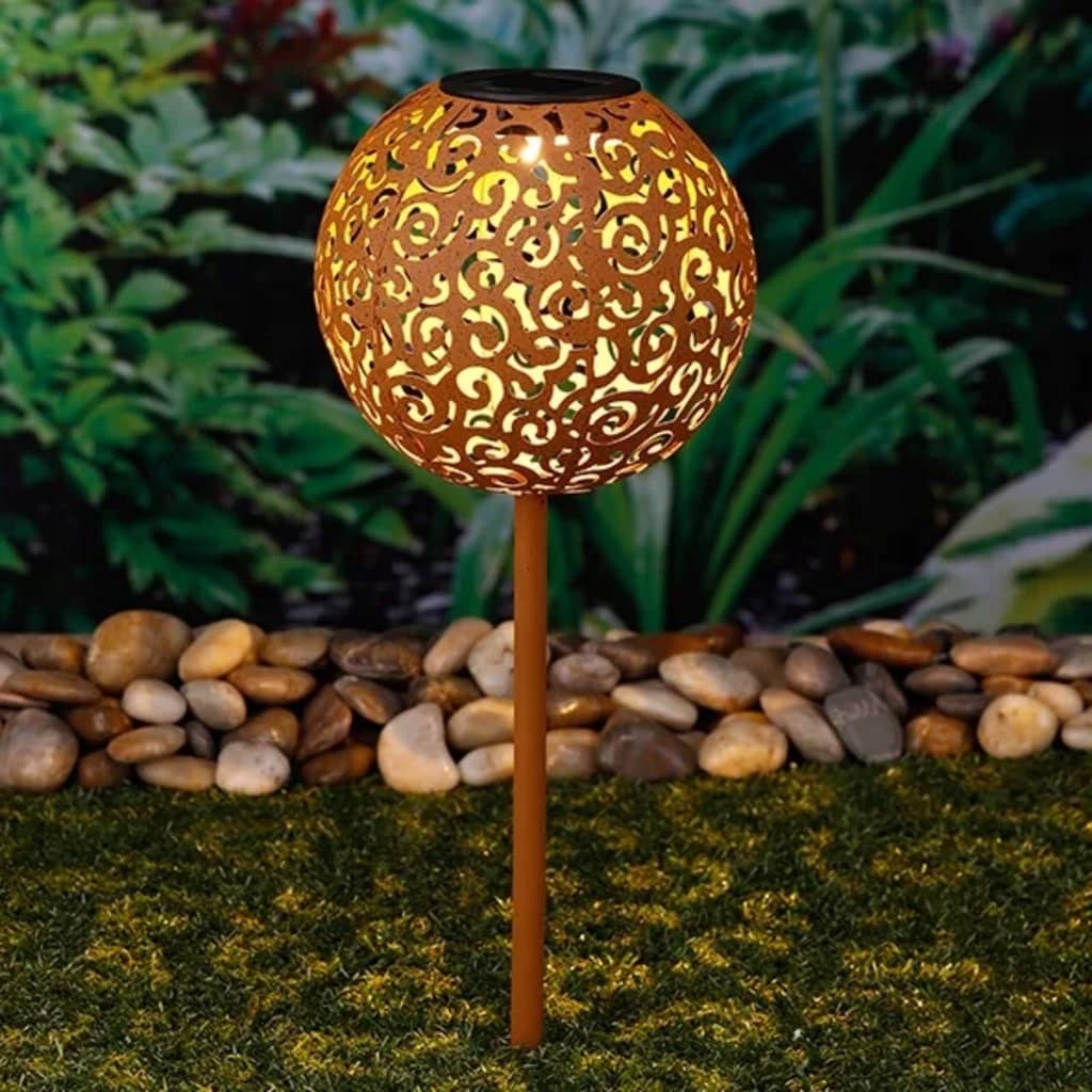 Solárne svietidlá - SOLÁRNE ZAHRADNÉ SVETLO 18 cm TEPLÁ BIELA LED