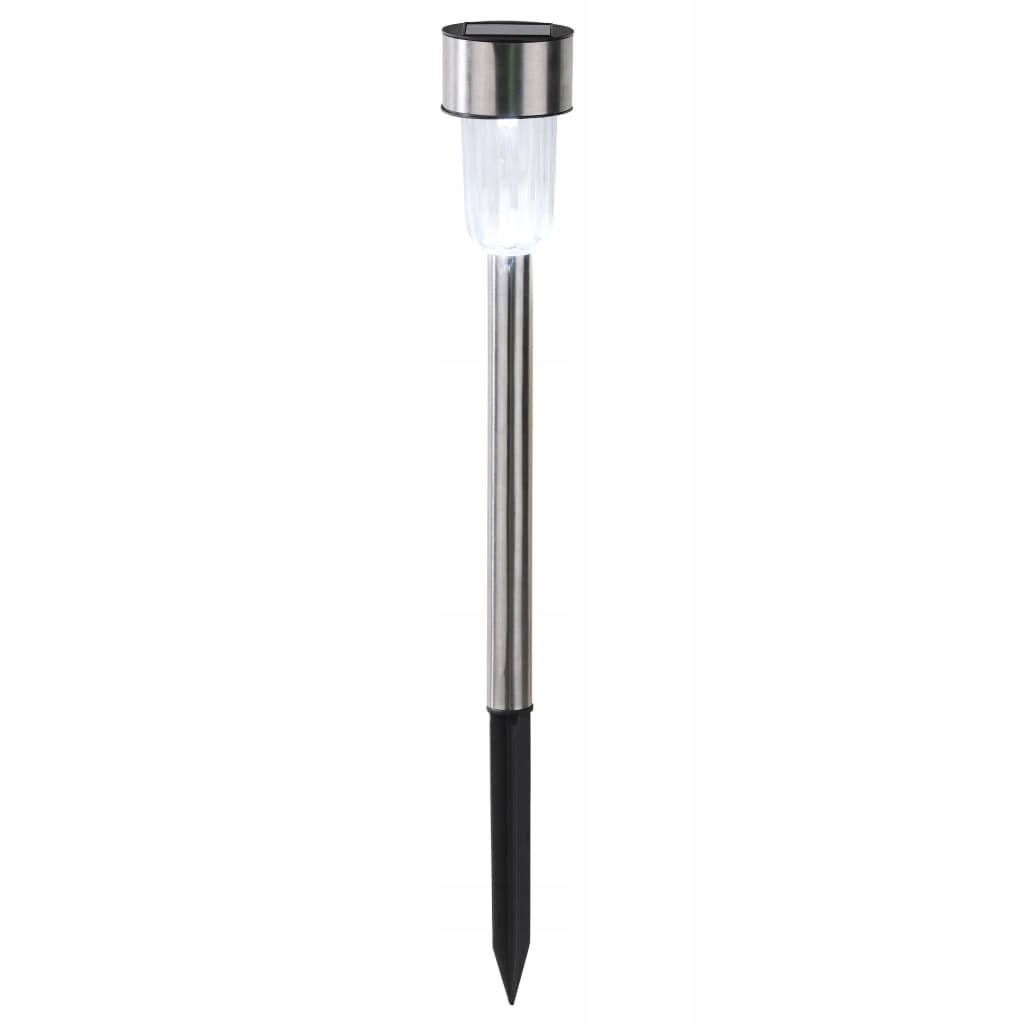 Solárne svietidlá - Solárna záhradná lampa 36 cm Biela LED 8 ks