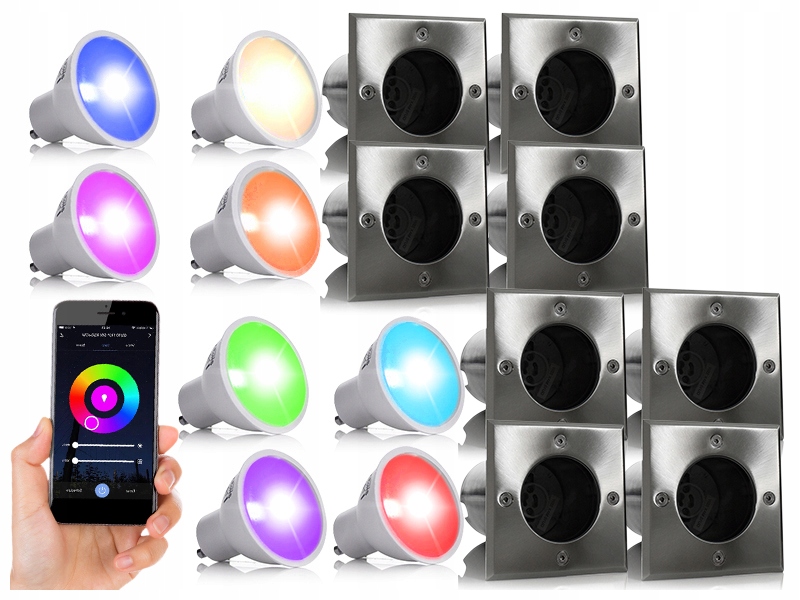 Nájazdové svietidlá - FARBA ŽIAROVKY DRIVE RGB LED SVIETIDLO NA DIAĽKOVÉ OVLÁDANIE