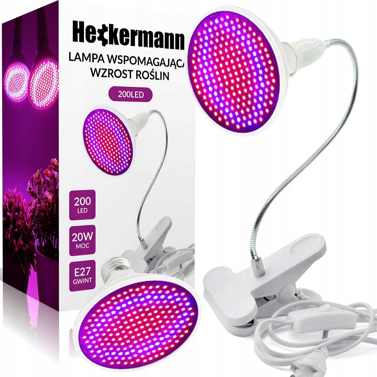 Stojacia lampa GROW na pestovanie rastlín Heckermann Home&Garden 20W