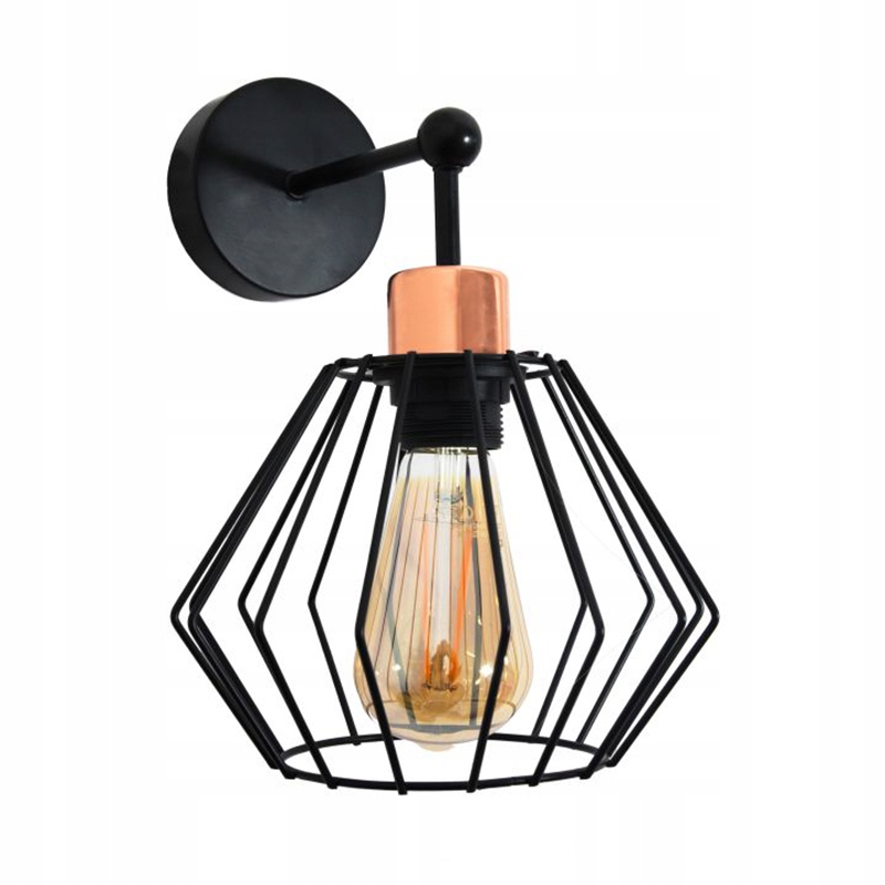 Vonkajšie fasádne svietidlo - Nástenné svietidlo Nástenné svietidlo Loft E27 Black Siena