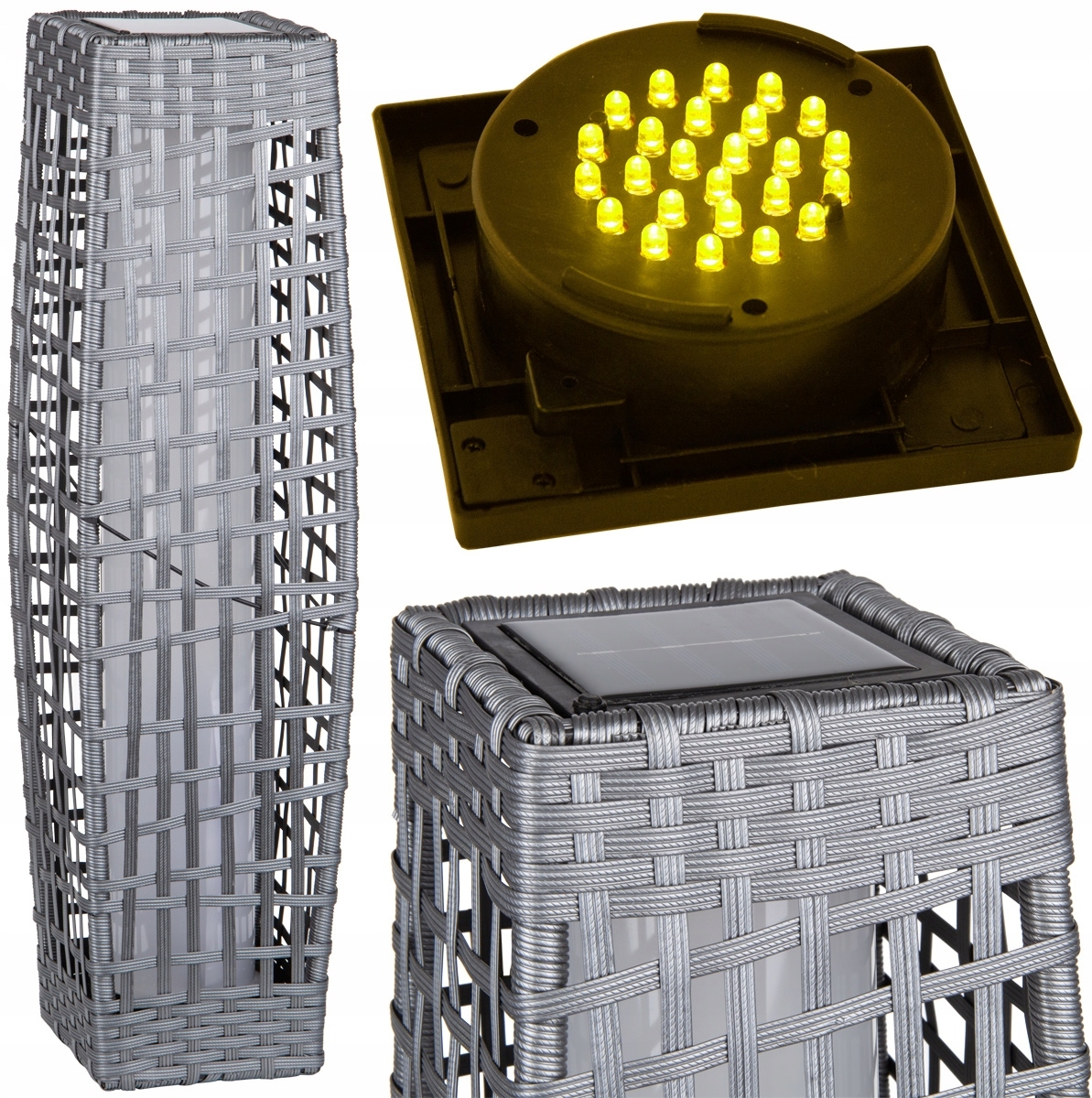 Solárne svietidlá - SOLÁRNA SVETLOVÁ ZÁHRADA KOKON 69 cm 25 LED