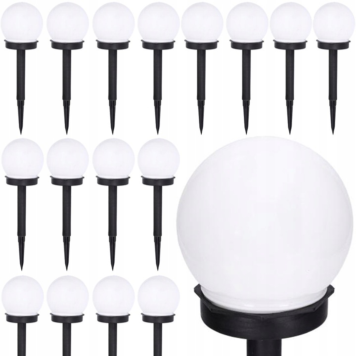 Solárne svietidlá - Solárne lampy LED záhradné svetlo 10cm - 18ks