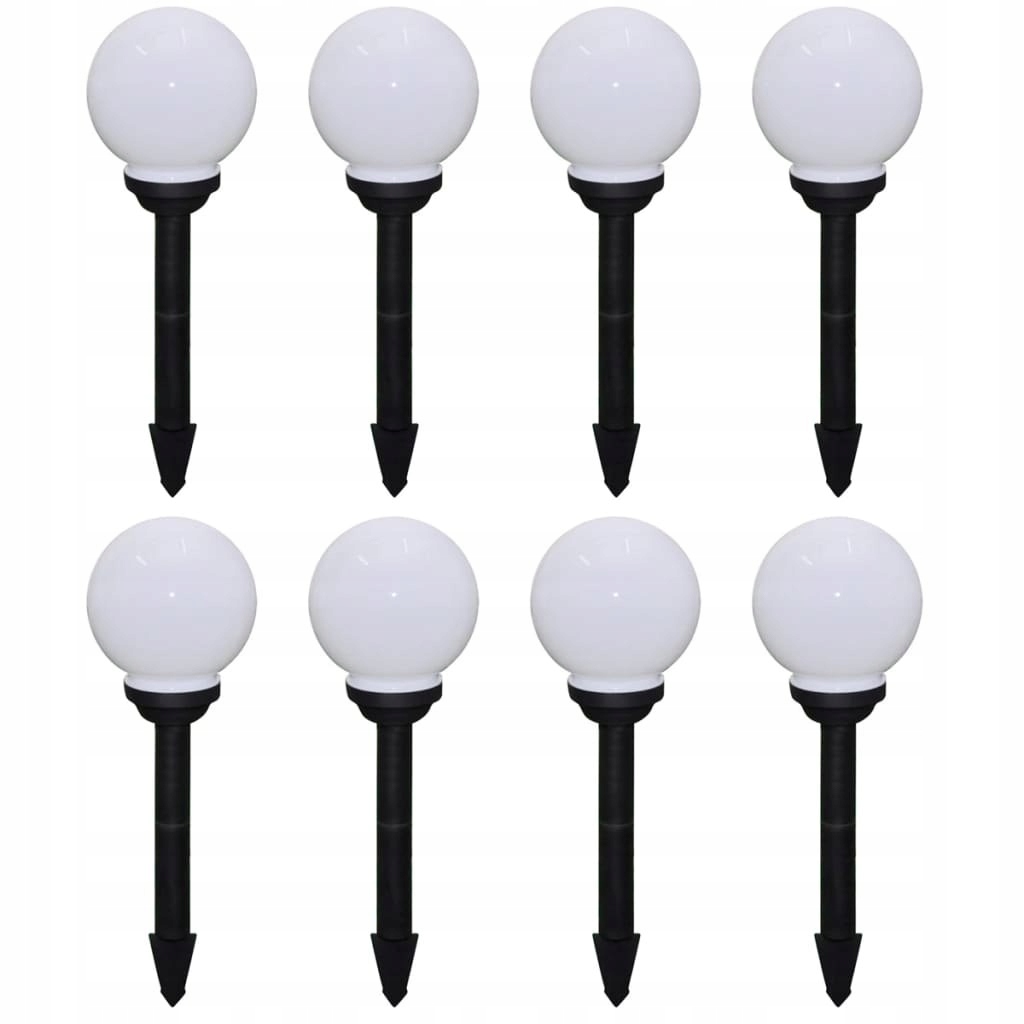 Solárne svietidlá - Solárna lampa Záhrada LED guľa 15 cm 8 ks.
