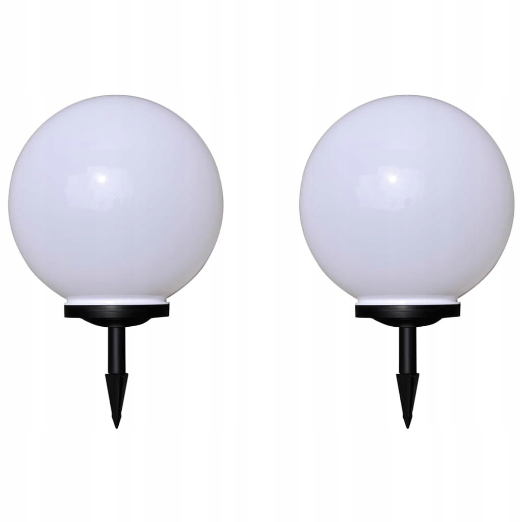 Solárne svietidlá - Solárna lampa Záhrada LED guľa 40 cm 2 ks