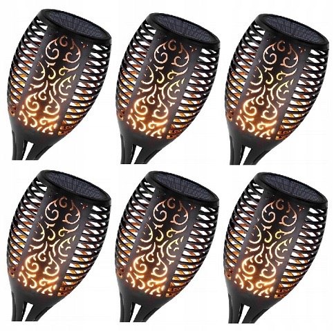 Solárne svietidlá - Solárne lampy Záhradný horák Veľký 96 LED X6