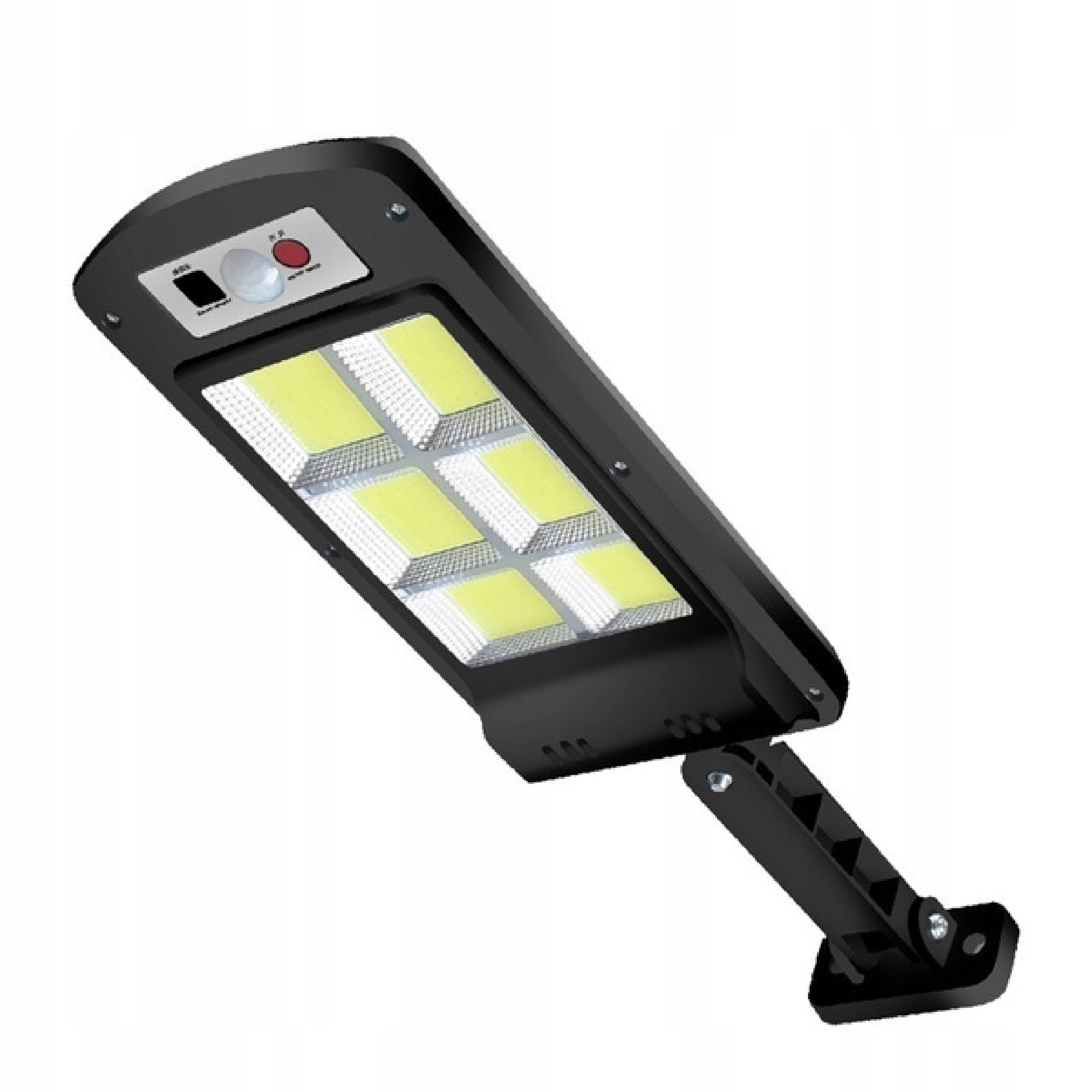 Pouličná LED lampa - SOLÁRNA LAMPA ULIČNÁ LANTERNOVÁ 120 LED COB + DRŽIAK