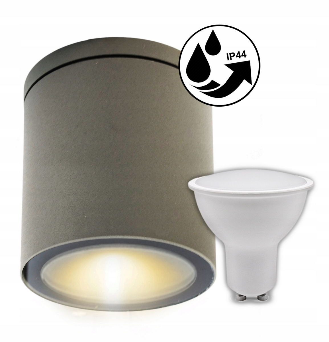 Vonkajšie fasádne svietidlo - VONKAJŠIA lampa na záhradu Tuba IP44 + LED