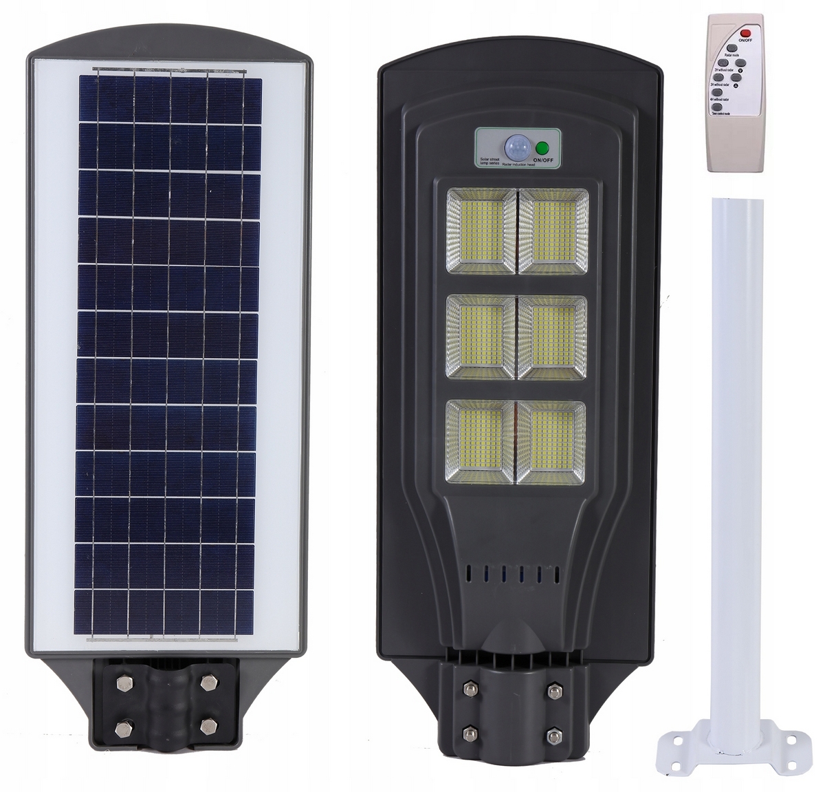 Pouličná LED lampa - Street Lamp Solar Lantern 270W Diaľkové ovládanie + rukoväť