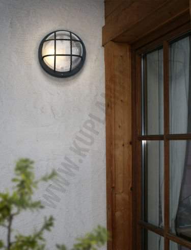 Vonkajšie fasádne svietidlo - Vonkajšie záhradné svietidlo nástenné lampy čierna Eglo hit!