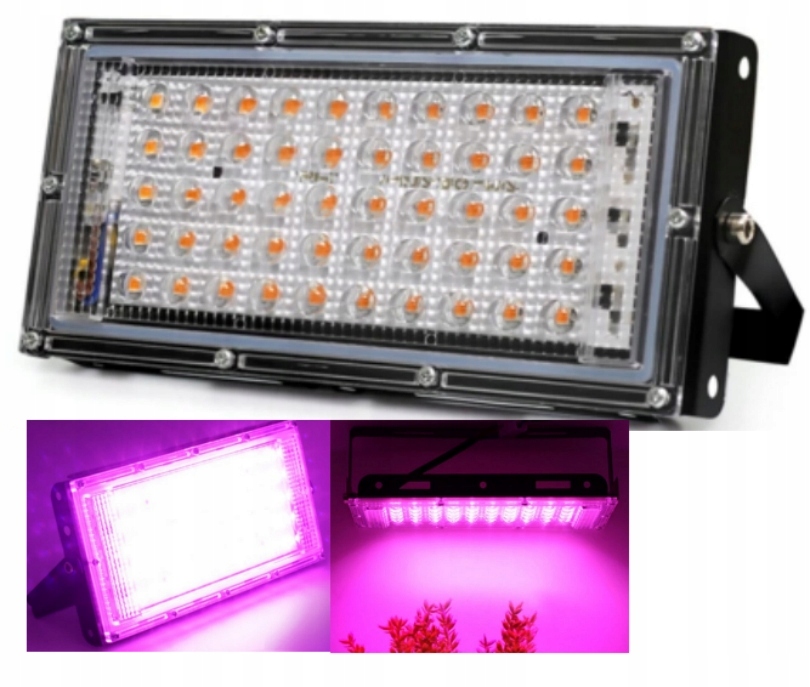 Osvetlenie pre rastliny - Štítok Malé plné spektrum 50W panel. Kultivácia