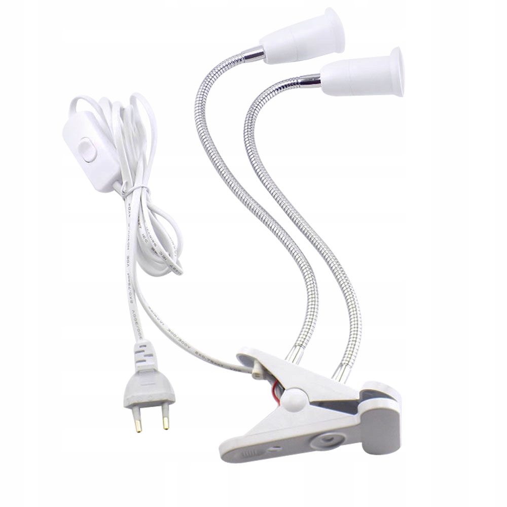 Osvetlenie pre rastliny - LAMP 2 x Flexibilný boom 30cm s závitom E27