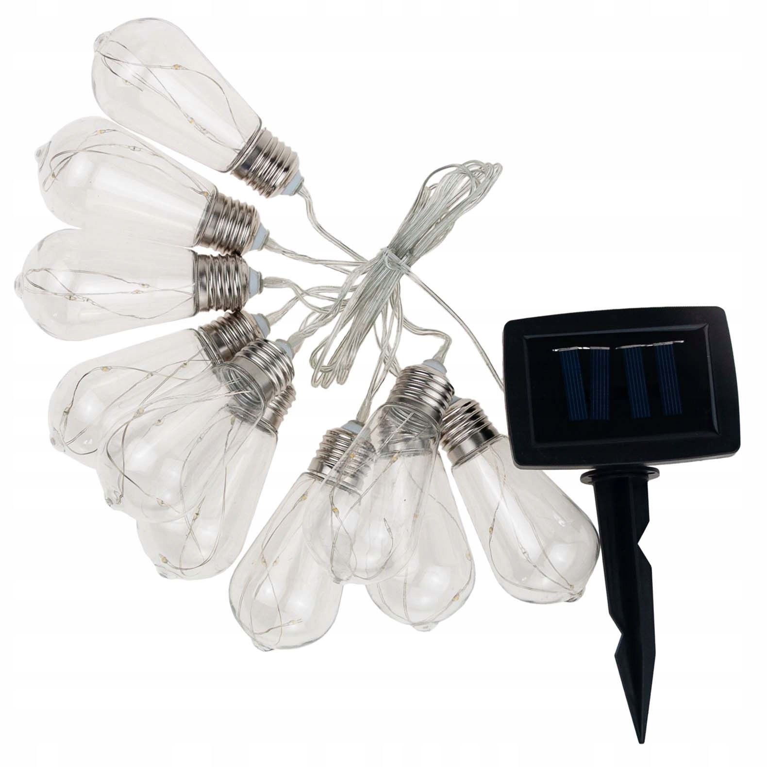 Vysiace svetlá, lampy - Solárna lampa LED GARLAND GARDER BRŽKOSTI 10PC