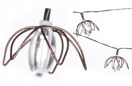 Vysiace svetlá, lampy - Lampy_solarne_girlanda Flowers_ogrrodowe_led_16szt