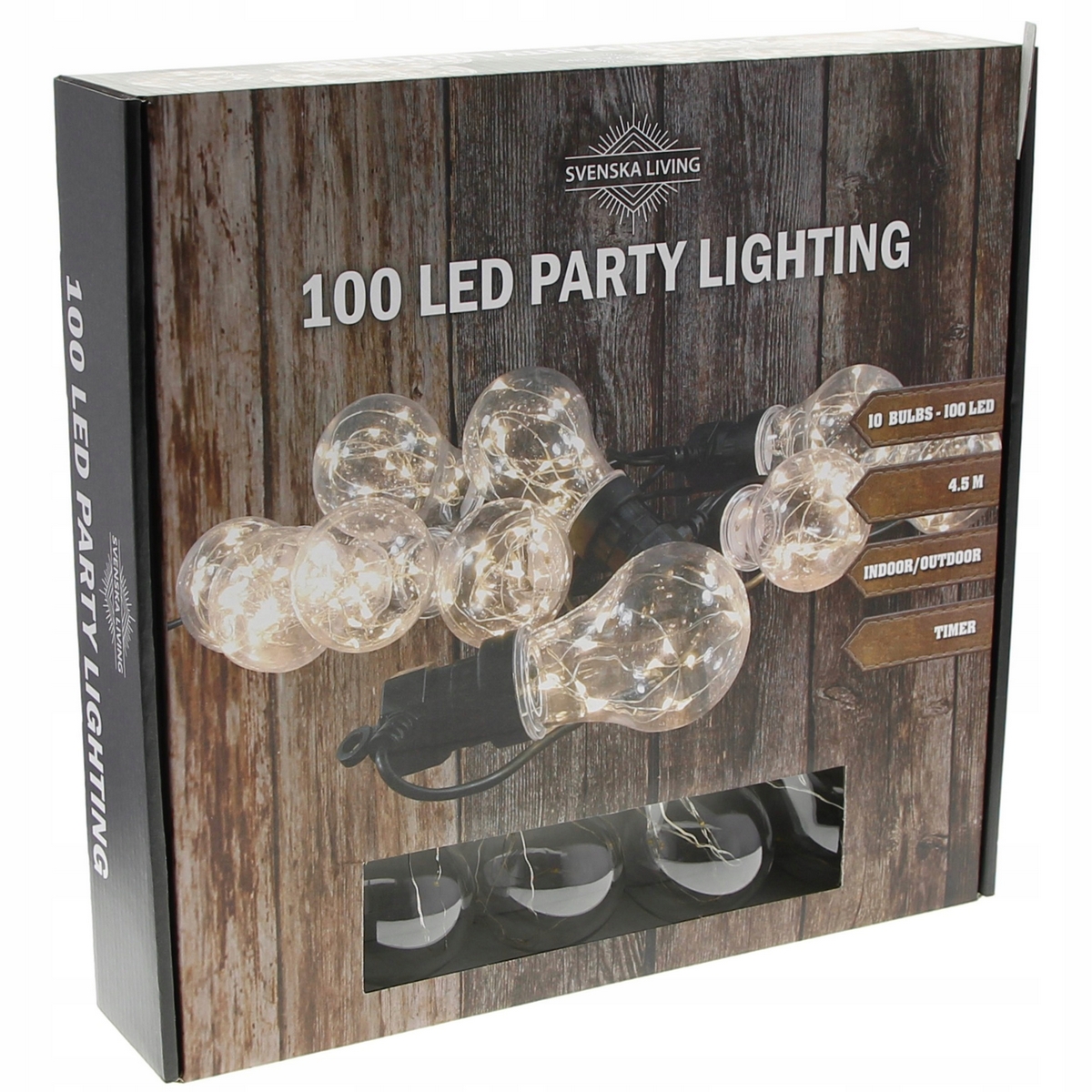 Vysiace svetlá, lampy - LED GARDEN COARLAND S BALKOMNÍKOM