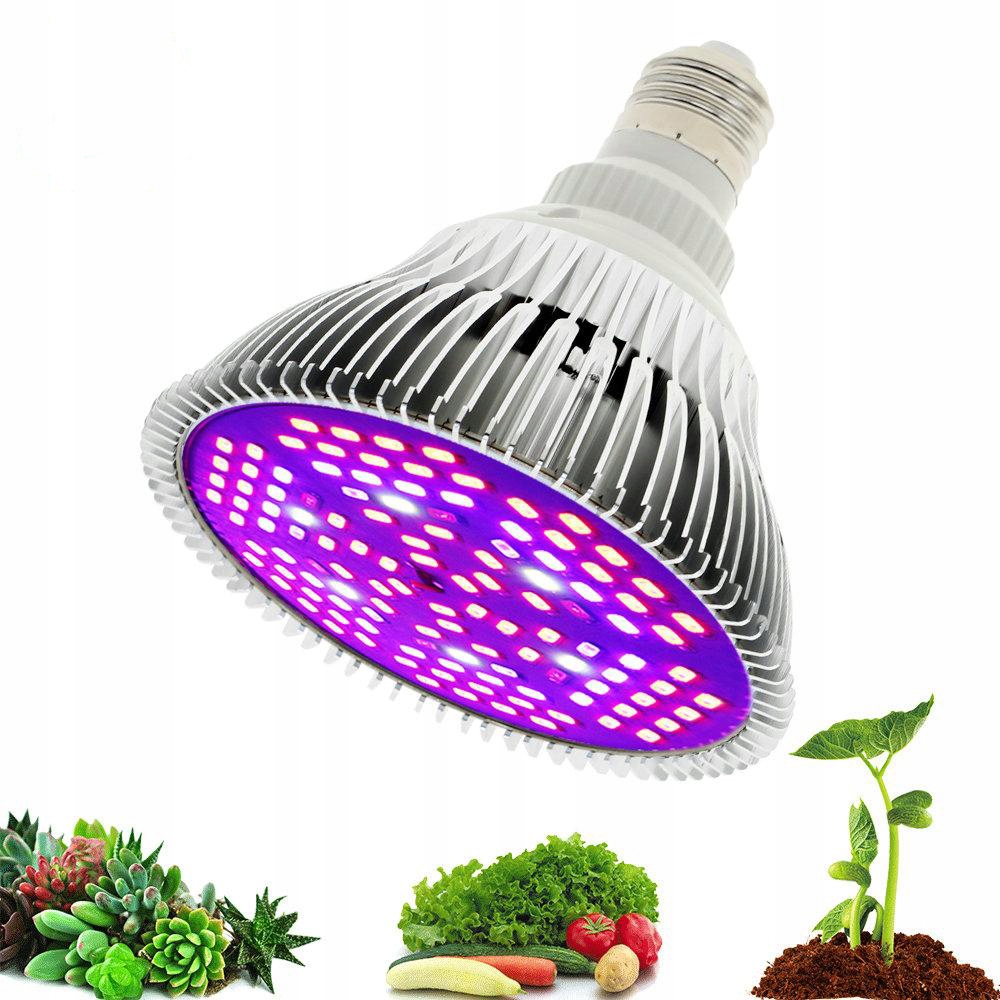 Osvetlenie pre rastliny - LED rastliny rastú lampu plné spektrum 50w