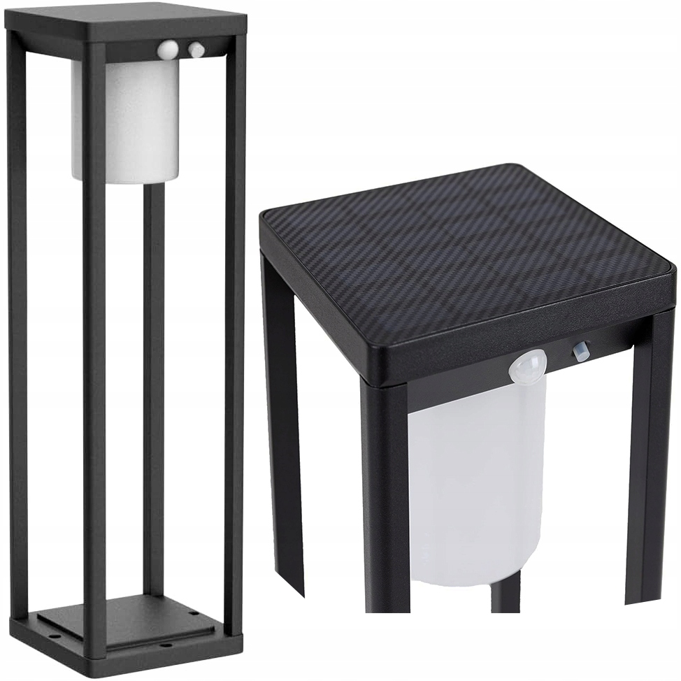 Solárna lampa SuperLED, čierna, 50 cm, 1 ks.