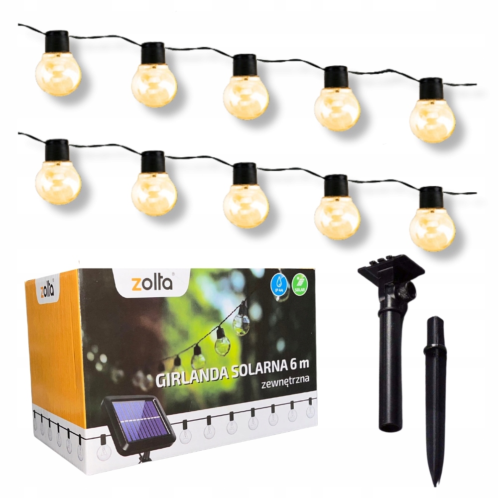 Girlanda Zolta 600 cm solarne