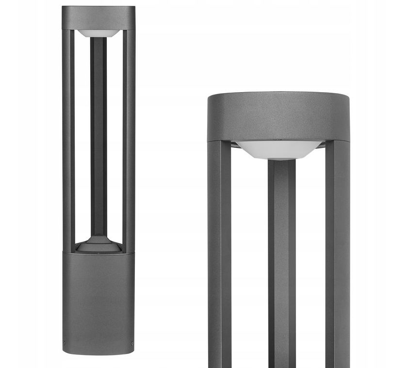 Obdĺžnikový stĺp osvetlenia LVT GX53 60 cm čierny