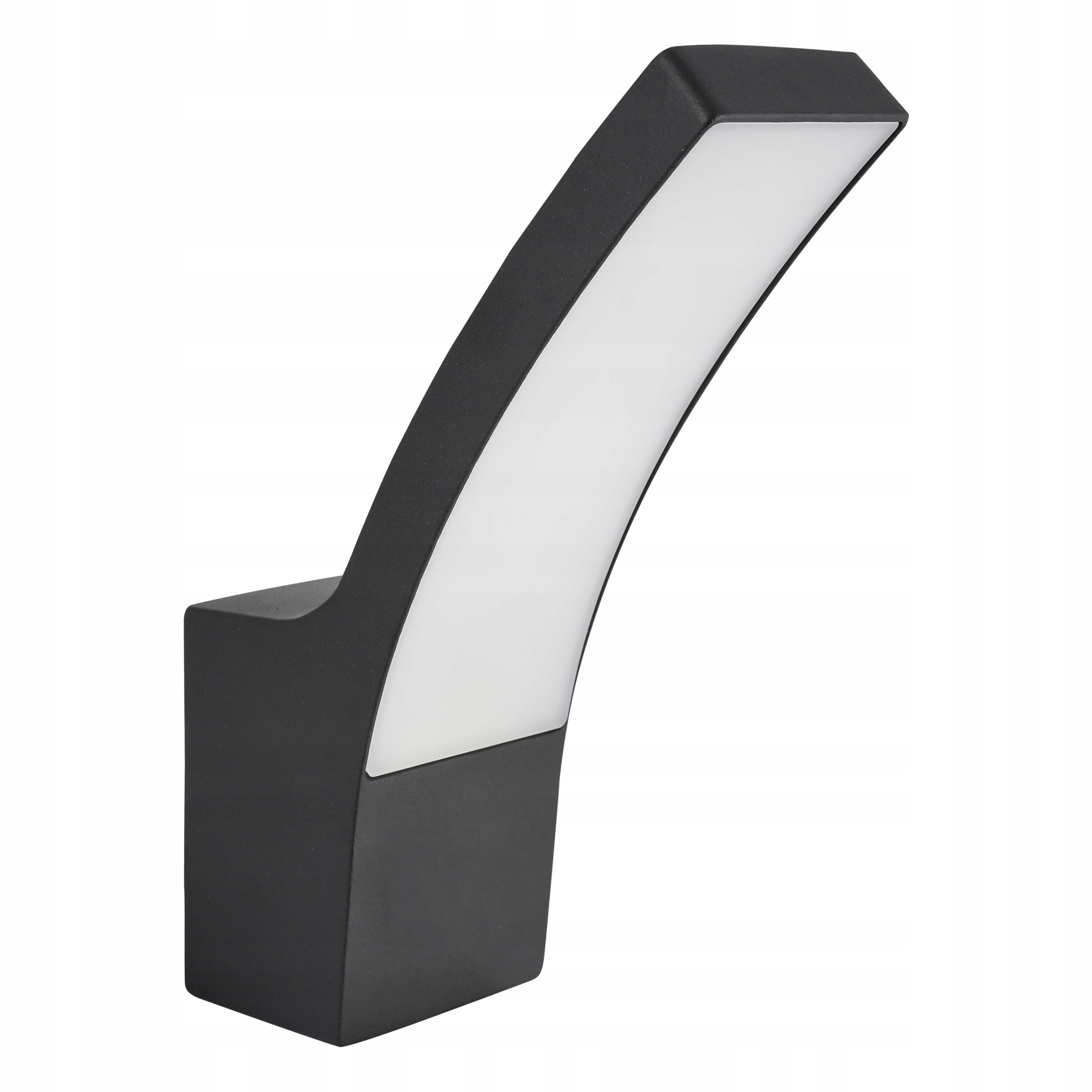 Záhradné nástenné LED-lux čierne svietidlo s integrovaným 10W LED zdrojom