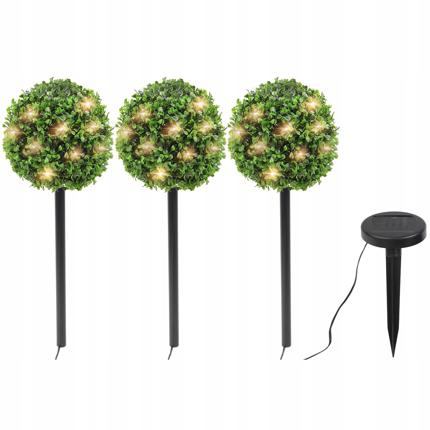 Goliat vstavaná solárna lampa 50 cm 3 ks.