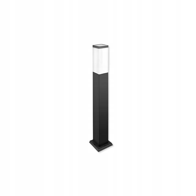 Štvorcový stĺp osvetlenia LVT E27 65 cm čierny