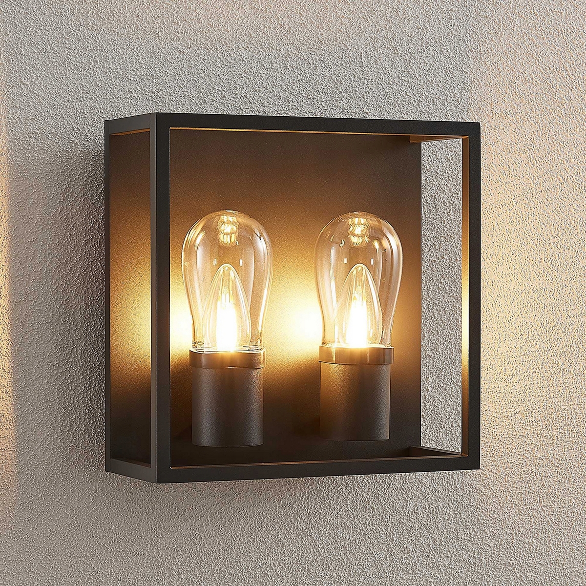 Vonkajšie fasádne svietidlo - Lucande externé SCONCE IRMGART A ++ IP54