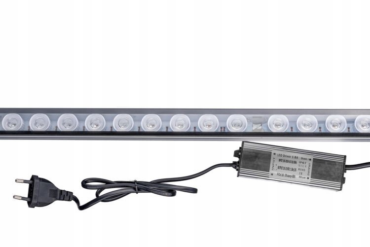 Vysiace svetlá, lampy - LED LED pestovať rastlinný pás 18x3w 55cm biely