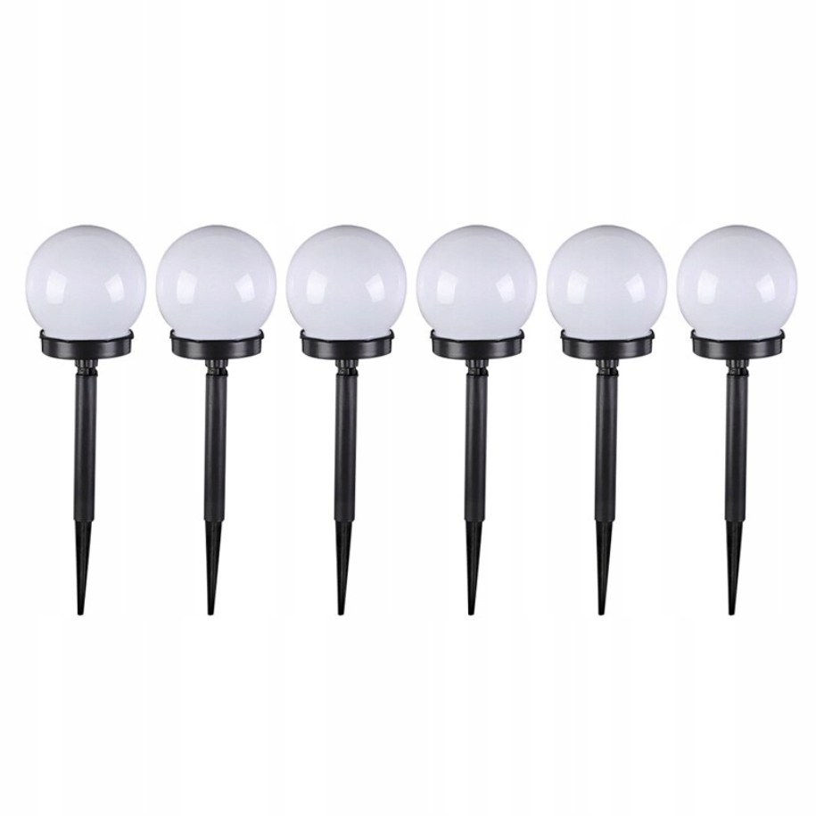 Solárne svietidlá - Solárne lampy LAMP WHITE LED LAMP 6 ks