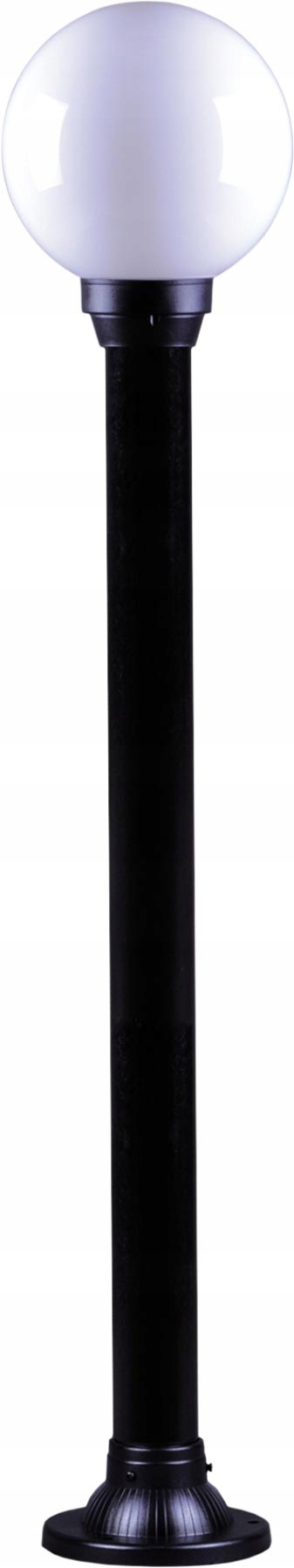 Stĺpíkové osvetlenie - Vonkajšia lampa Share White Ball Black Base