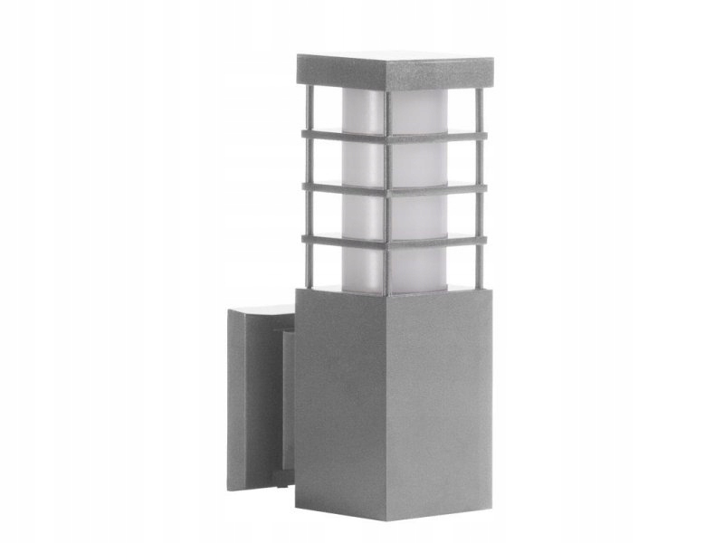 Vonkajšie fasádne svietidlo - Výškové svietidlo KINKIET garden RADO II Silver