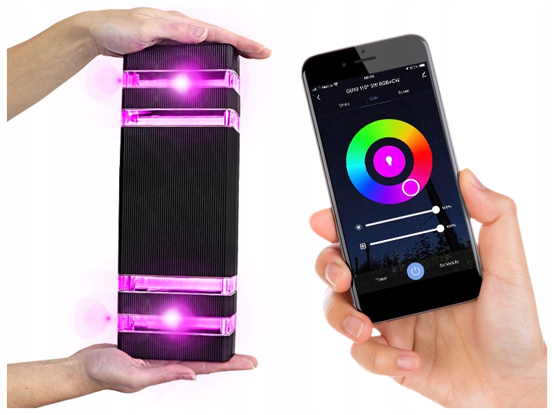 Vonkajšie fasádne svietidlo - RGB fasádna nástenná lampa pre dom