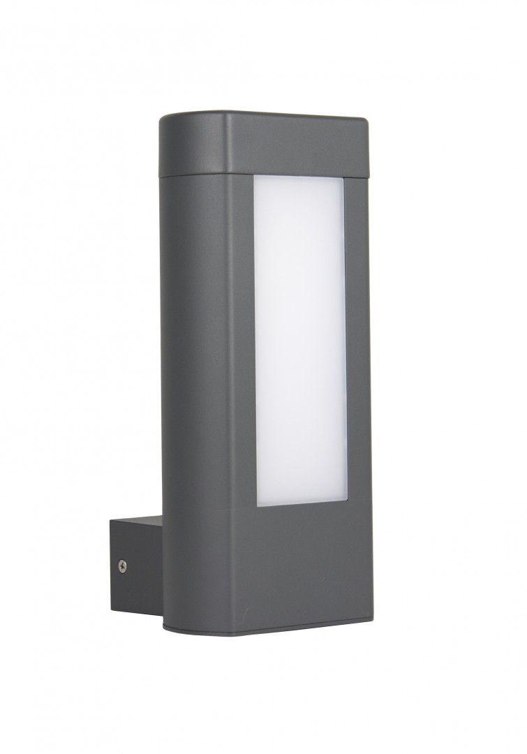 Vonkajšie fasádne svietidlo - Záhradná lampa EVO nástenná lampa 8W LED SU-ma šedá