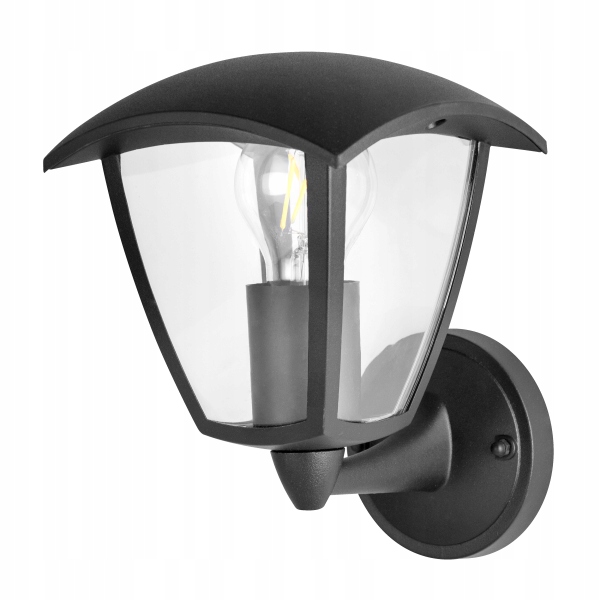 Vonkajšie fasádne svietidlo - Lampa nástenná lampa záhradná montáž čierna