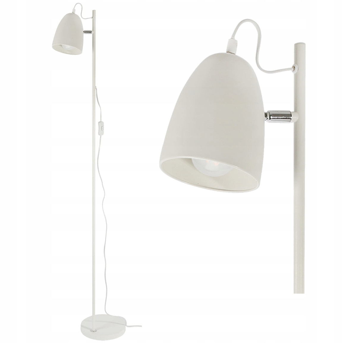 Stojatá lampa stojaca noc čítanie 150 cm 40W