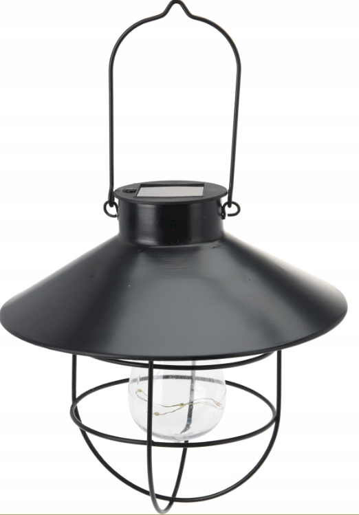 Vysiace svetlá, lampy - Solárna lampa 8 LED so závesným odtieňom