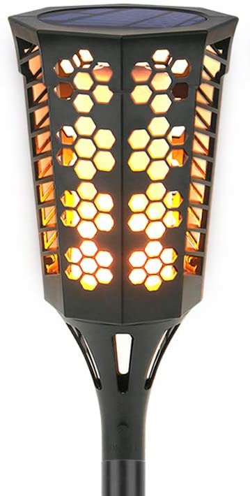 Solárne svietidlá - Solárna lampa Záhrada Flame Fire 96 LED BIG