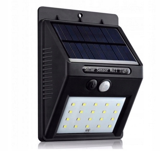 Solárne svietidlá - Solárna lampa s halogénovým snímačom pohybu 20LED