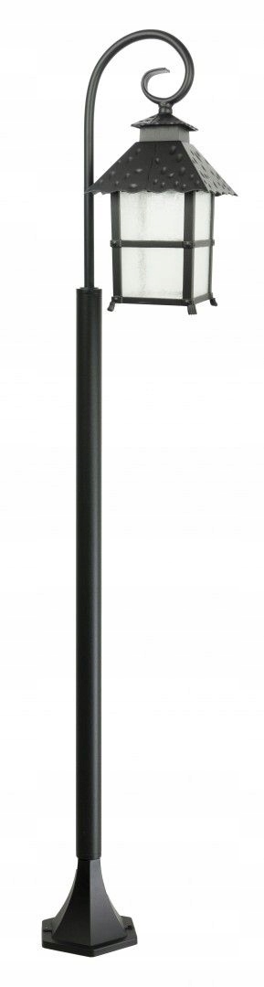 Stĺpíkové osvetlenie - Stojacia lampa ČIERNA 146cm