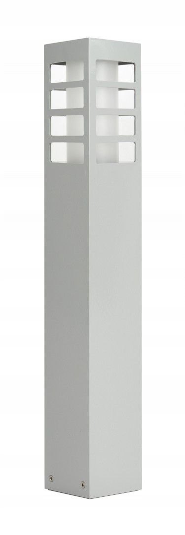 Stĺpíkové osvetlenie - Garden Stojacia lampa Rado III 2 Al Strieborná 50cm