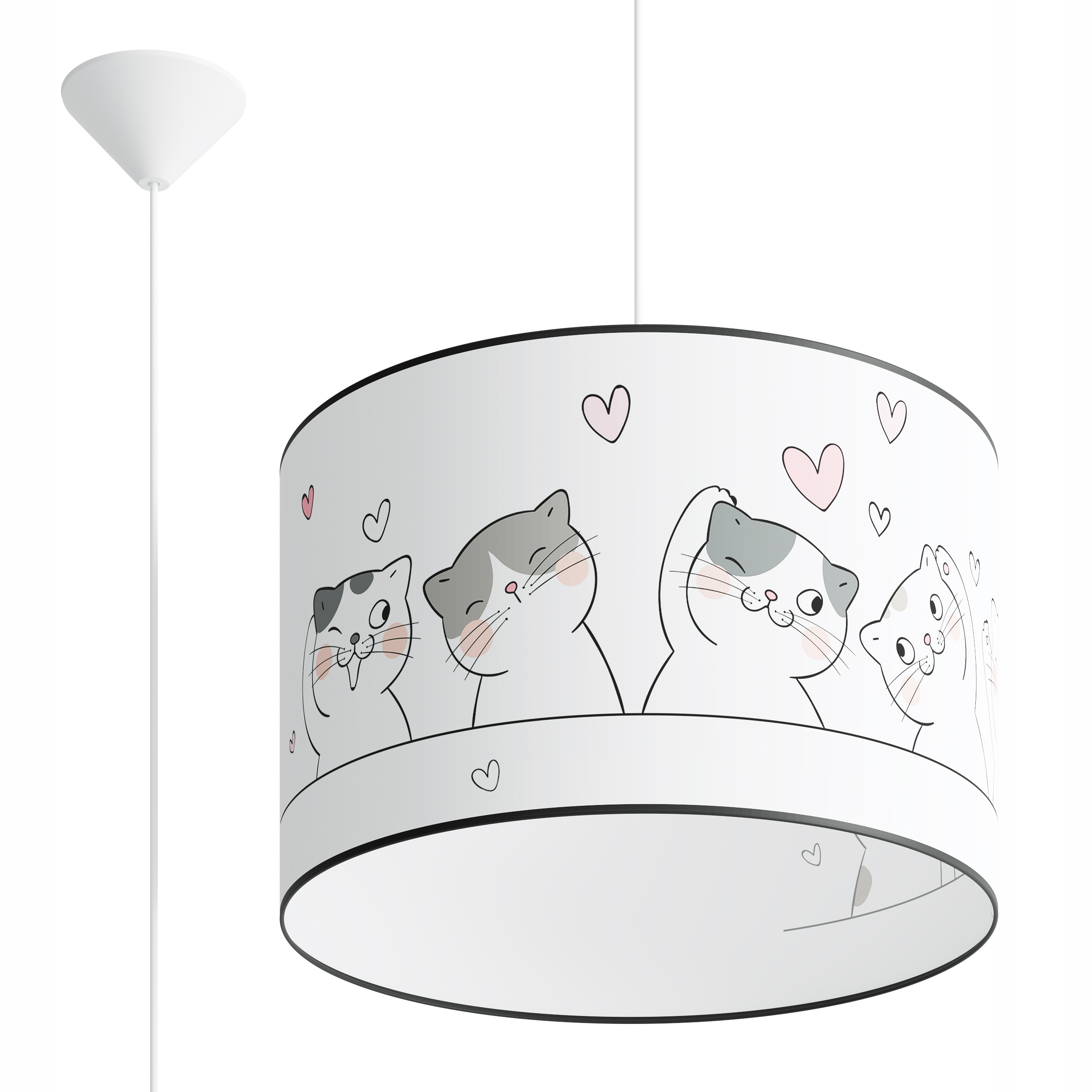 Lampa, svietidlo do detskej izby - Závesná lampa CAT 40 cats room pre dievča
