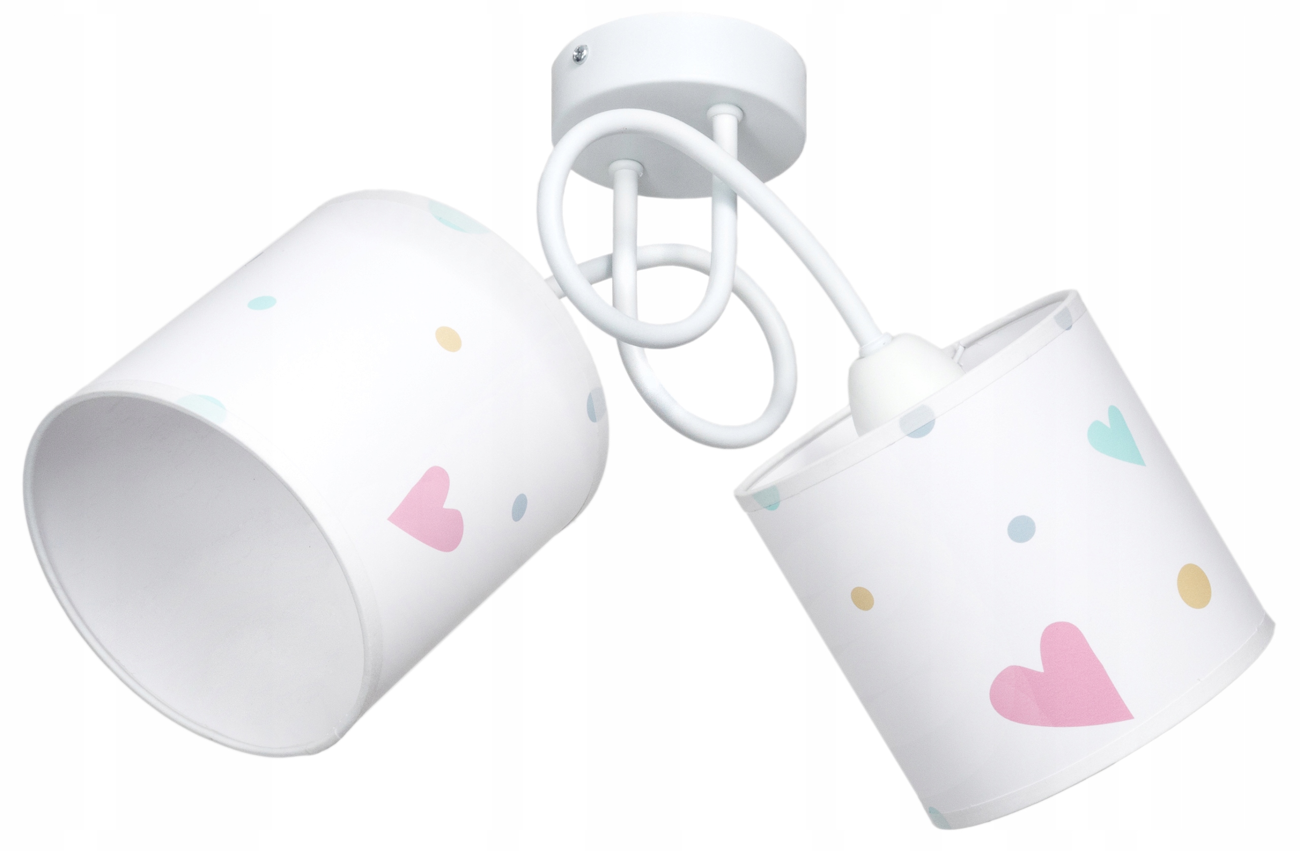 Lampa, svietidlo do detskej izby - Pastelové srdcia visiace do detskej izby