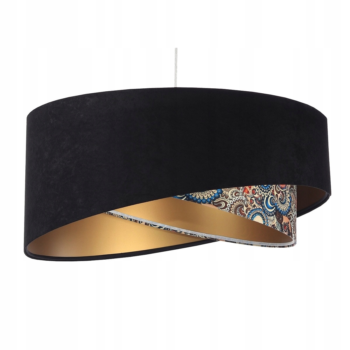 Vonkajšie fasádne svietidlo - Štvorcový lampa čierna zlatá multicolor