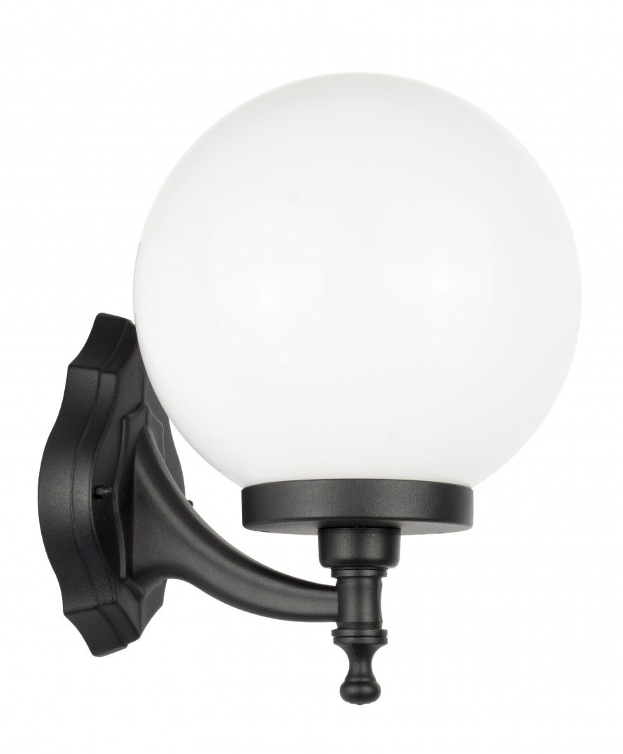 Vonkajšie fasádne svietidlo - Vonkajšia lampa Kula lampa 60w su-ma čierna 25