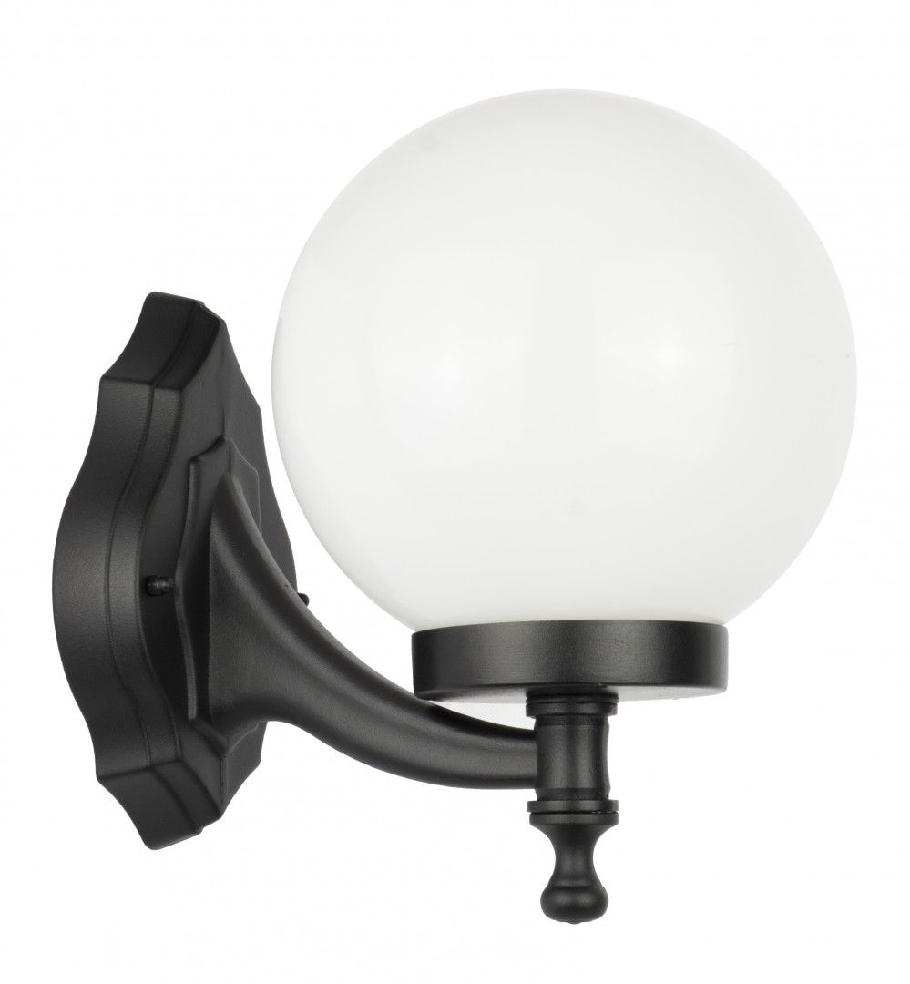 Vonkajšie fasádne svietidlo - Vonkajšia lampa Kinle 60W Su-Ma Black