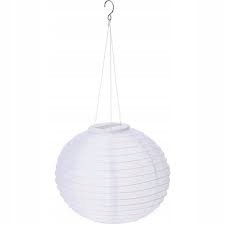 Vysiace svetlá, lampy - Garden Solar Lantern 40 cm biele osvetlenie